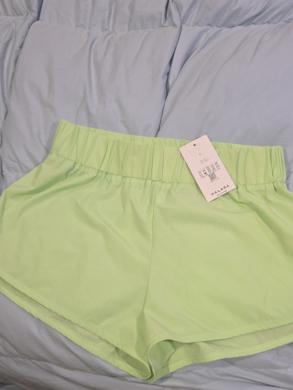 NWT Lime Green Athletic Shorts with Elastic Waist